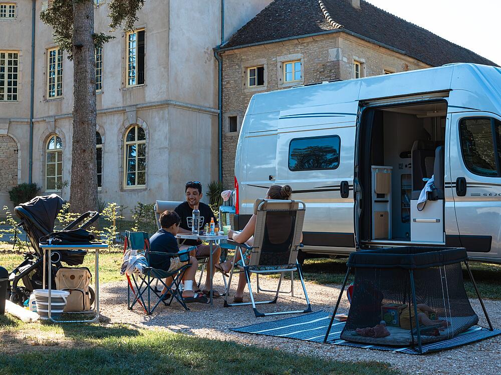Campingplatz Castel Camping Château de L'Epervière Gigny-sur-Saône Burgund und Freigrafschaft 0