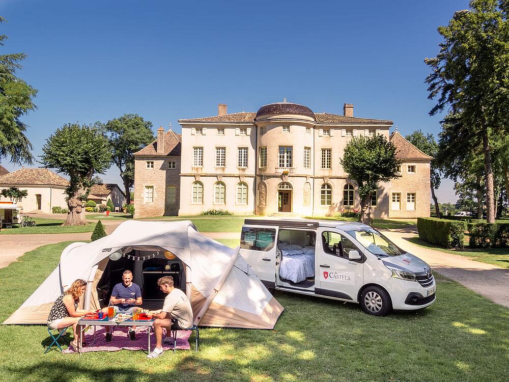 Campingplatz Castel Camping Château de L'Epervière Gigny-sur-Saône Burgund und Freigrafschaft 0