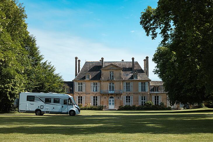 vue du camping le Château de Martragny