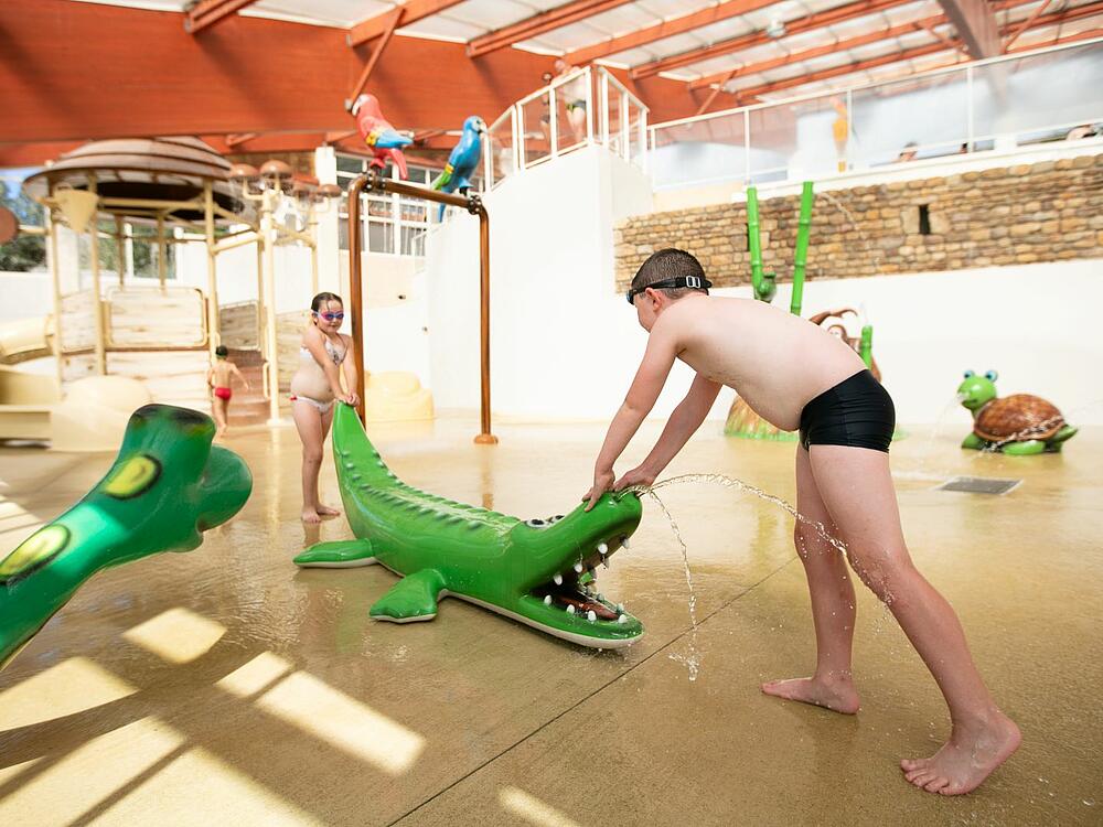 Campingplatz Castel Camping Château de Lez-Eaux Saint Pair sur mer Normandie 2